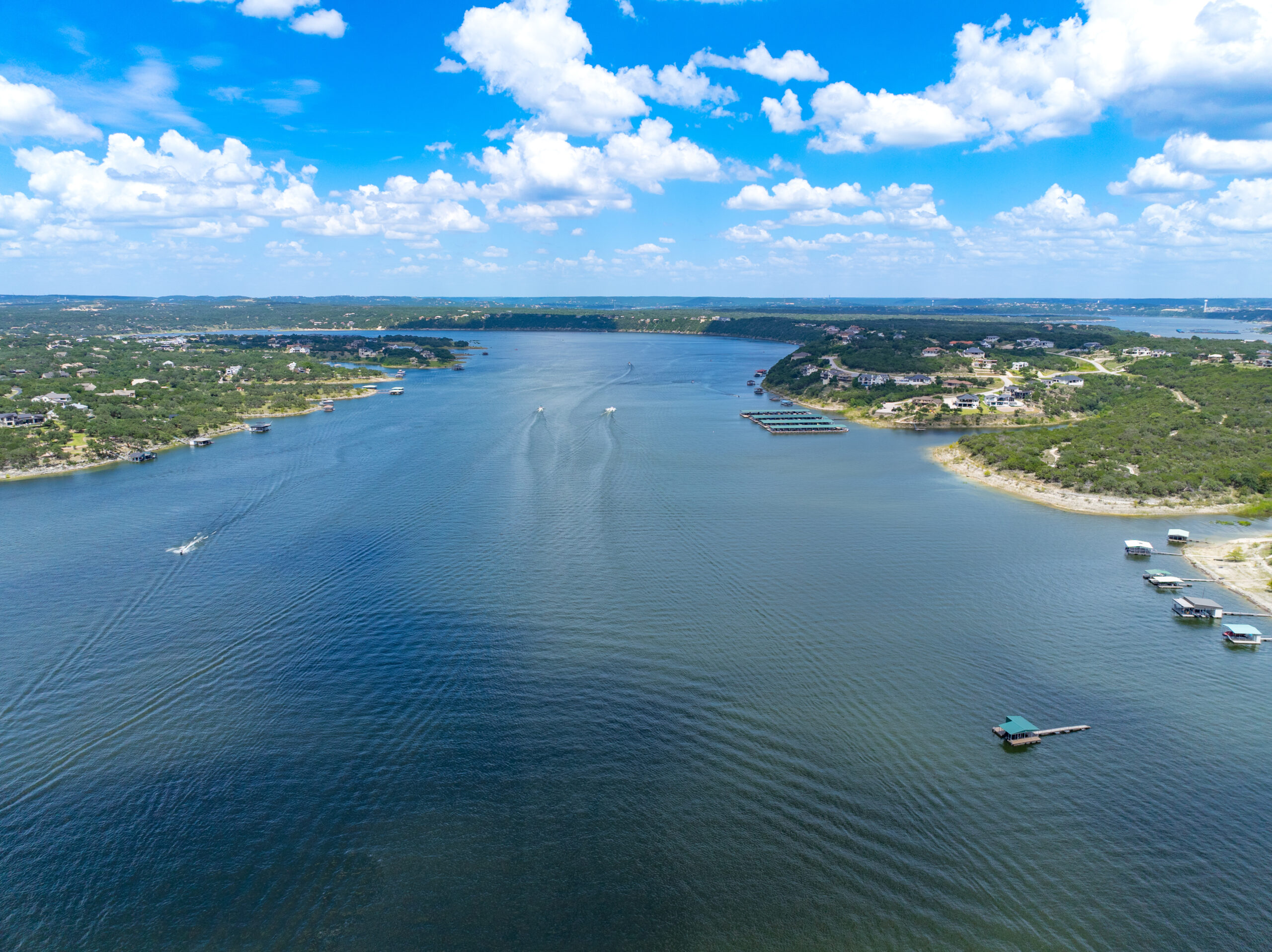 Lake Travis waterfront view